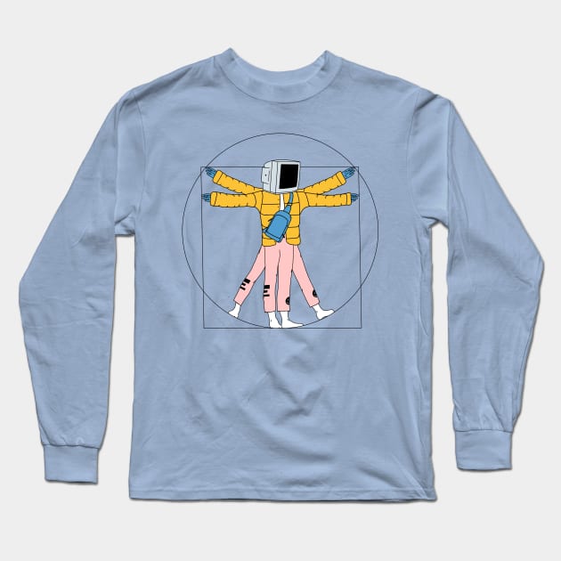 the proportions of a modern specimen Long Sleeve T-Shirt by nicolemauck